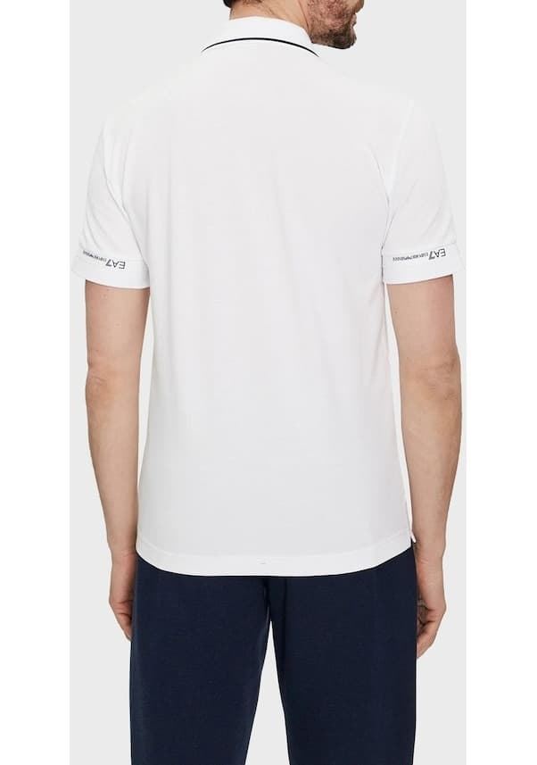 Polo Emporio Armani EA7 3DPF19 PJ04Z 1100 white - Imagen 5