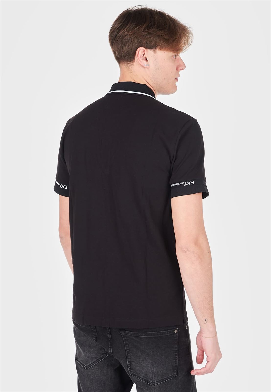 Polo Emporio Armani EA7 3DPF19 PJ04Z 1200 black - Imagen 4