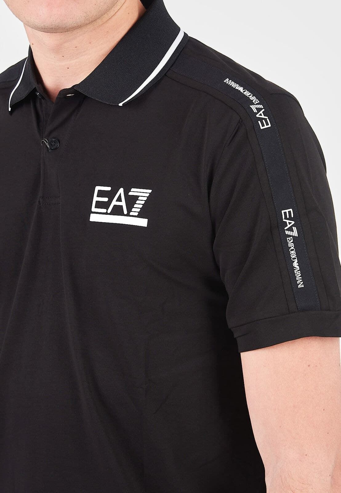 Polo Emporio Armani EA7 3DPF20 PJ03Z 1200 negro - Imagen 4