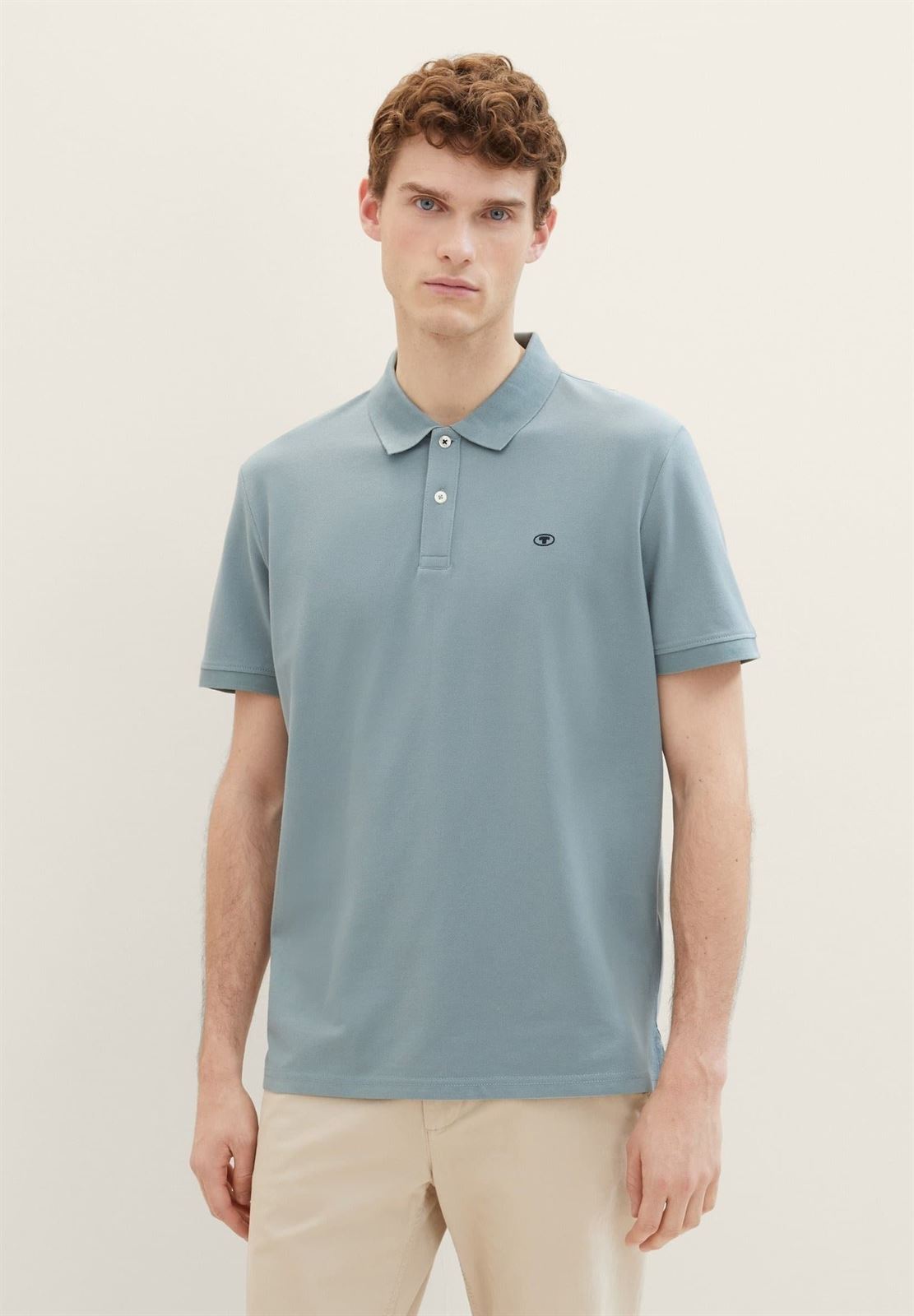 Polo Tom Tailor 1043278 27475 Grey Mint - Imagen 2