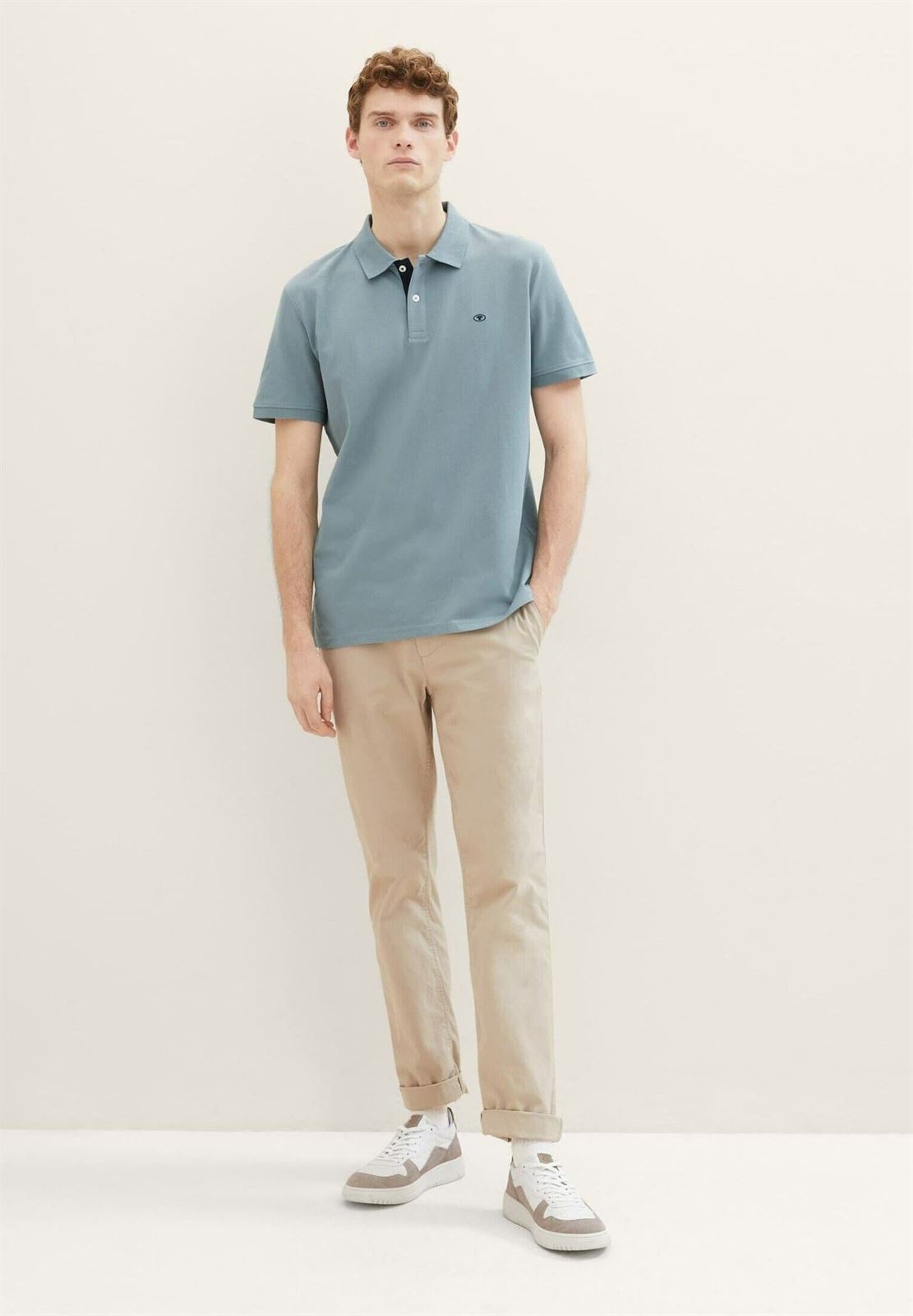 Polo Tom Tailor 1043278 27475 Grey Mint - Imagen 3