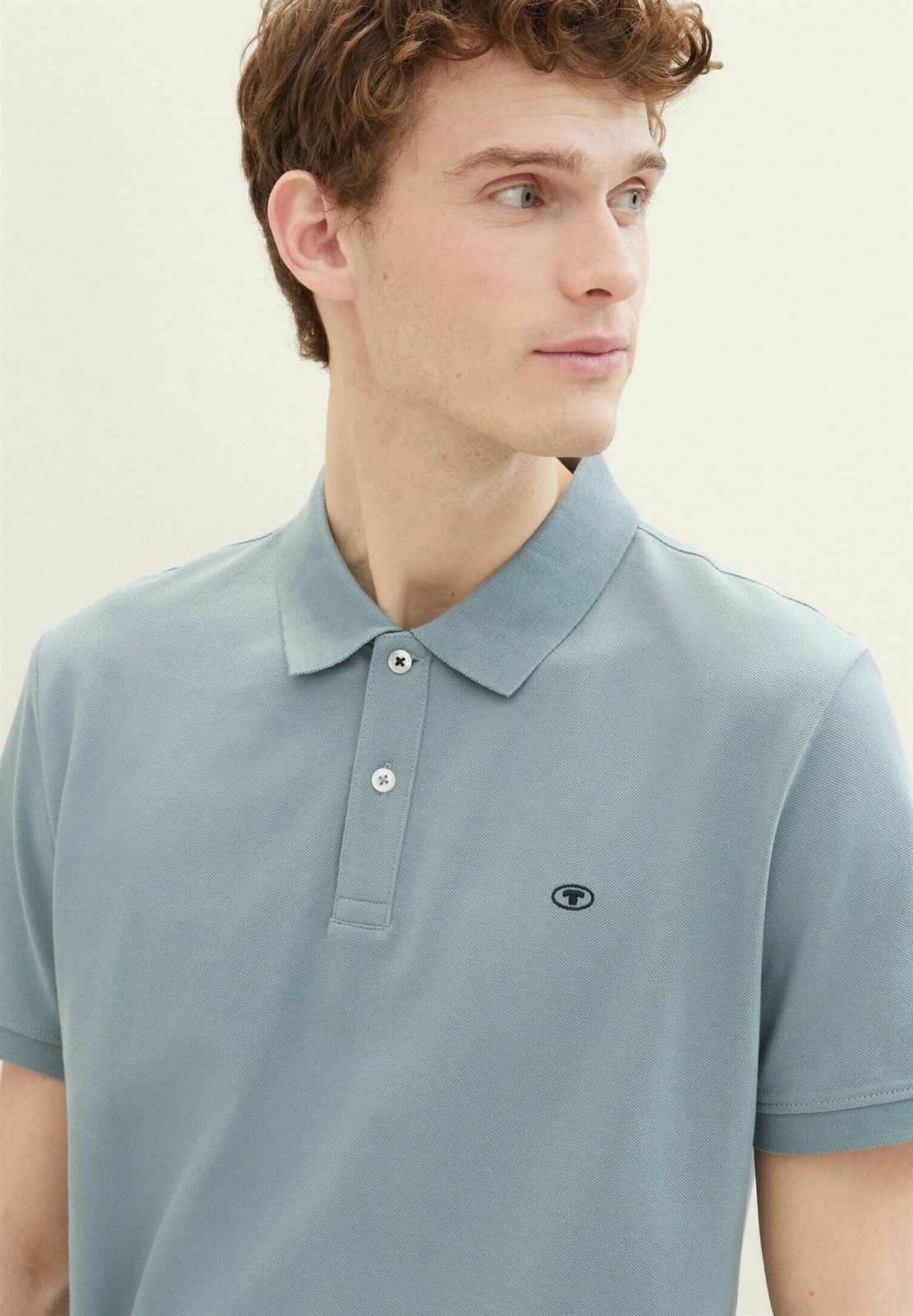 Polo Tom Tailor 1043278 27475 Grey Mint - Imagen 5