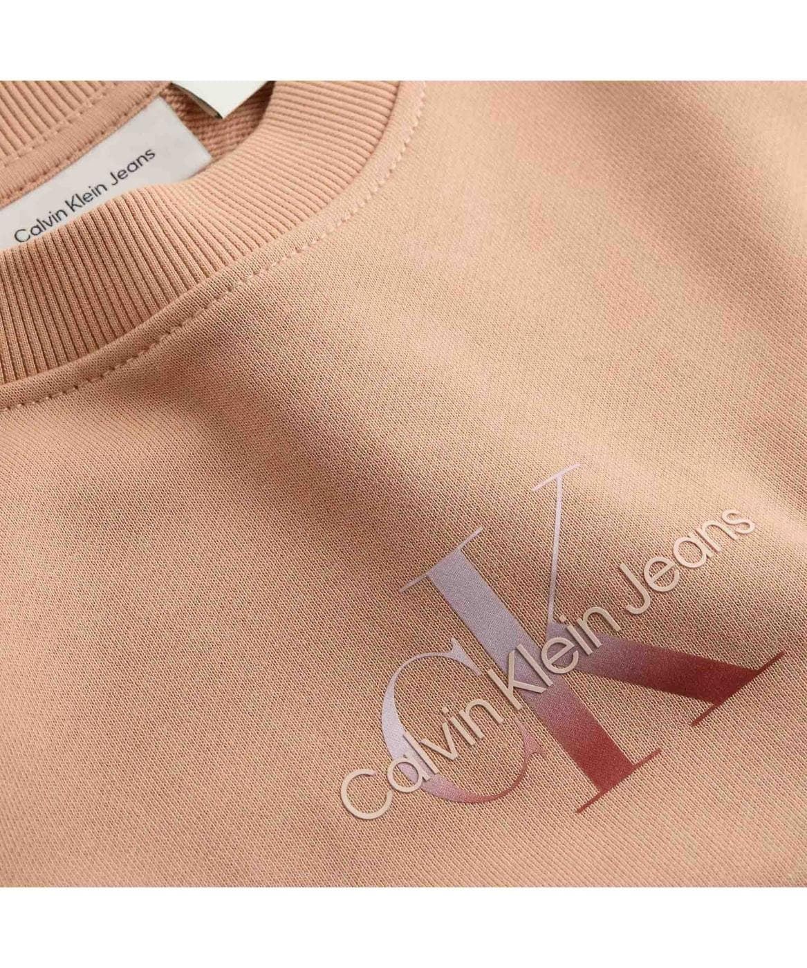 Sudadera Coral Calvin Klein Jeans Dusty Coral - Imagen 2