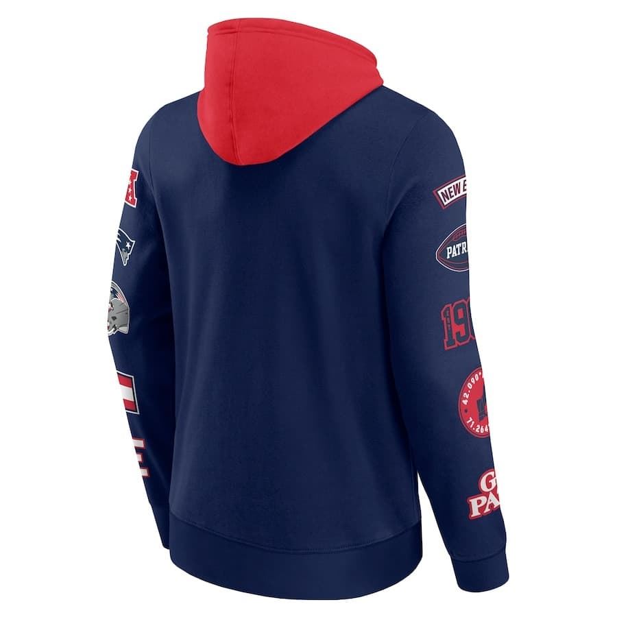 Sudadera Fanatics 02K6-673G-8K-NRC Navy Red - Imagen 2