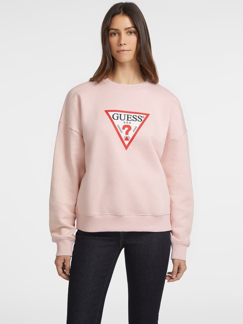 Sudadera mujer Guess W4YQ00KC811 G6R4 rosa - Imagen 1