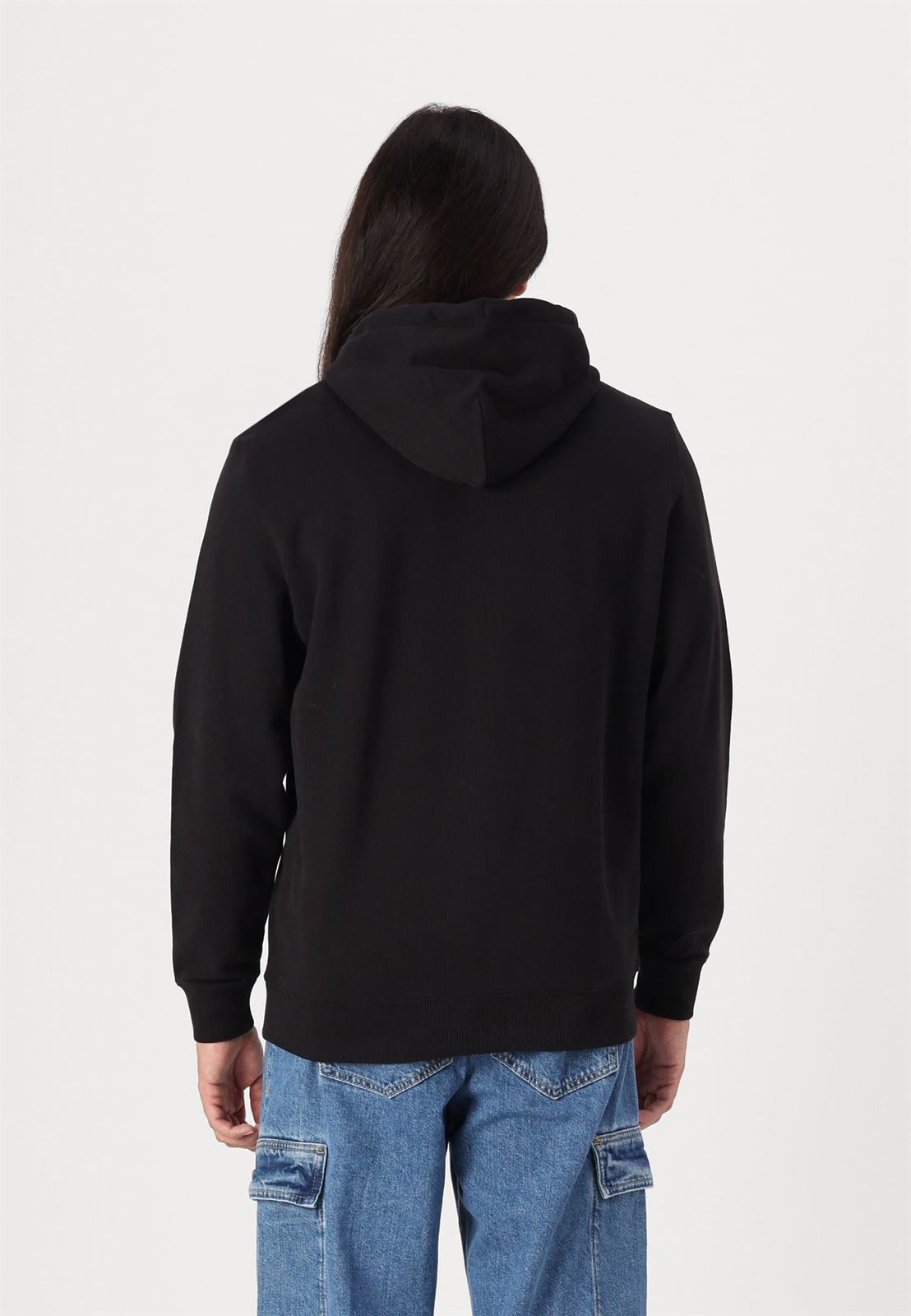 Sudadera Negra Tommy Jeans Reg Entry Graphic Hoodie Ext - Imagen 2