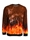 Sudadera Sprayground Shark on Fire CrewNeck Checkered SP379CHK - Imagen 2