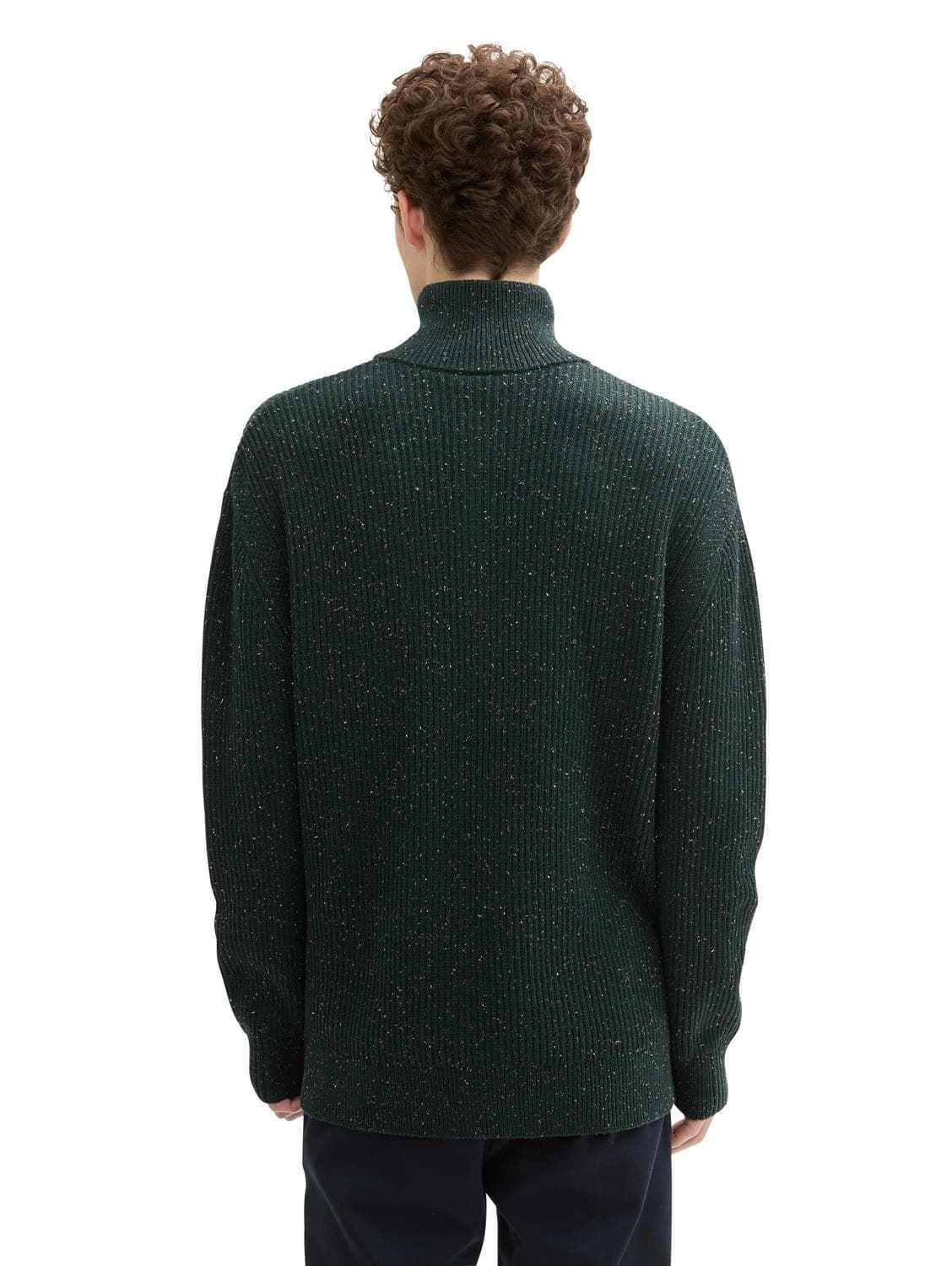 Sudadera Tom Tailor Green Colorful Neps - Imagen 3