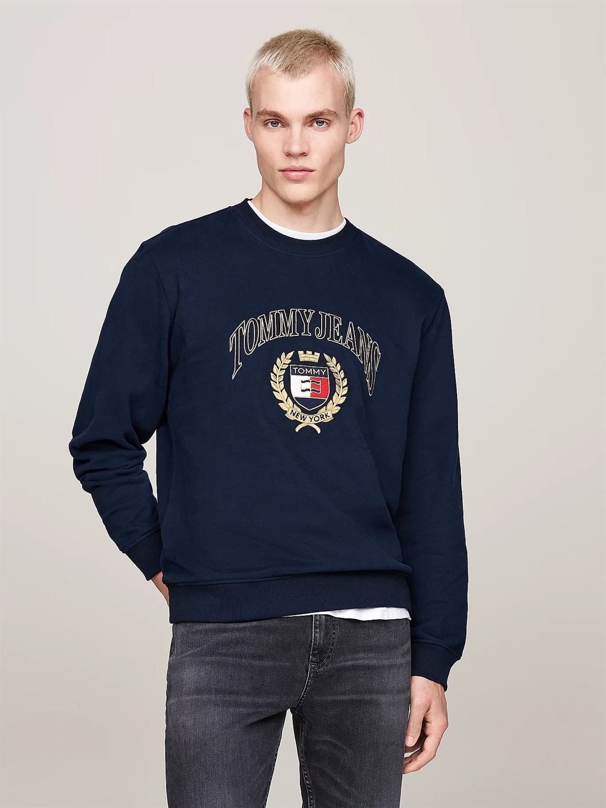 Sudadera Tommy Jeans DM0DM19755 C1G dark night navy - Imagen 2