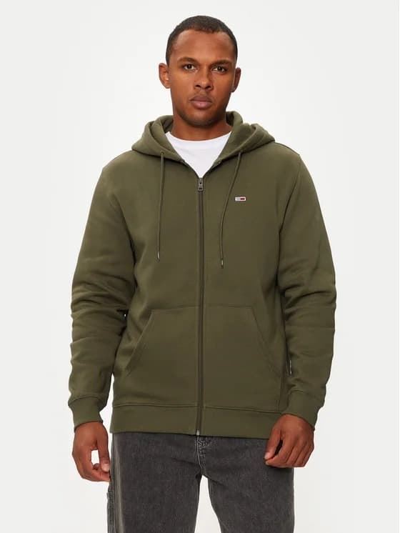 Sudadera Tommy Jeans DM0DM20743 M12 fatigue green - Imagen 1