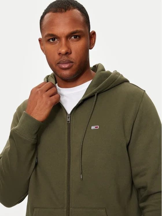 Sudadera Tommy Jeans DM0DM20743 M12 fatigue green - Imagen 2