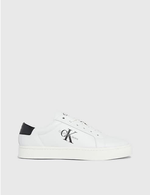 Zapatillas Calvin Jeans Jeans YW0YW01269 YBR Classic CupSole bright white/ black - Imagen 1