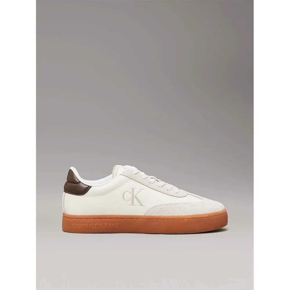 Zapatillas Calvin Klein Jeans YM0YM01272 0GE Classic CupLow Lace Up Creamy white/eggshell - Imagen 1