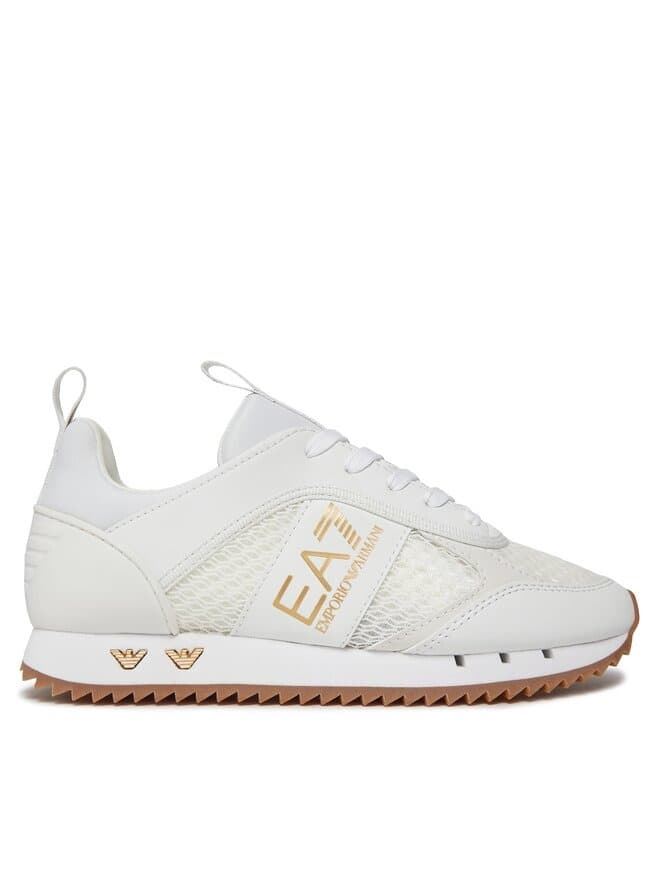 Zapatillas Emporio Armani EA7 X8X027 XK050 T603 white/gold/honey - Imagen 1