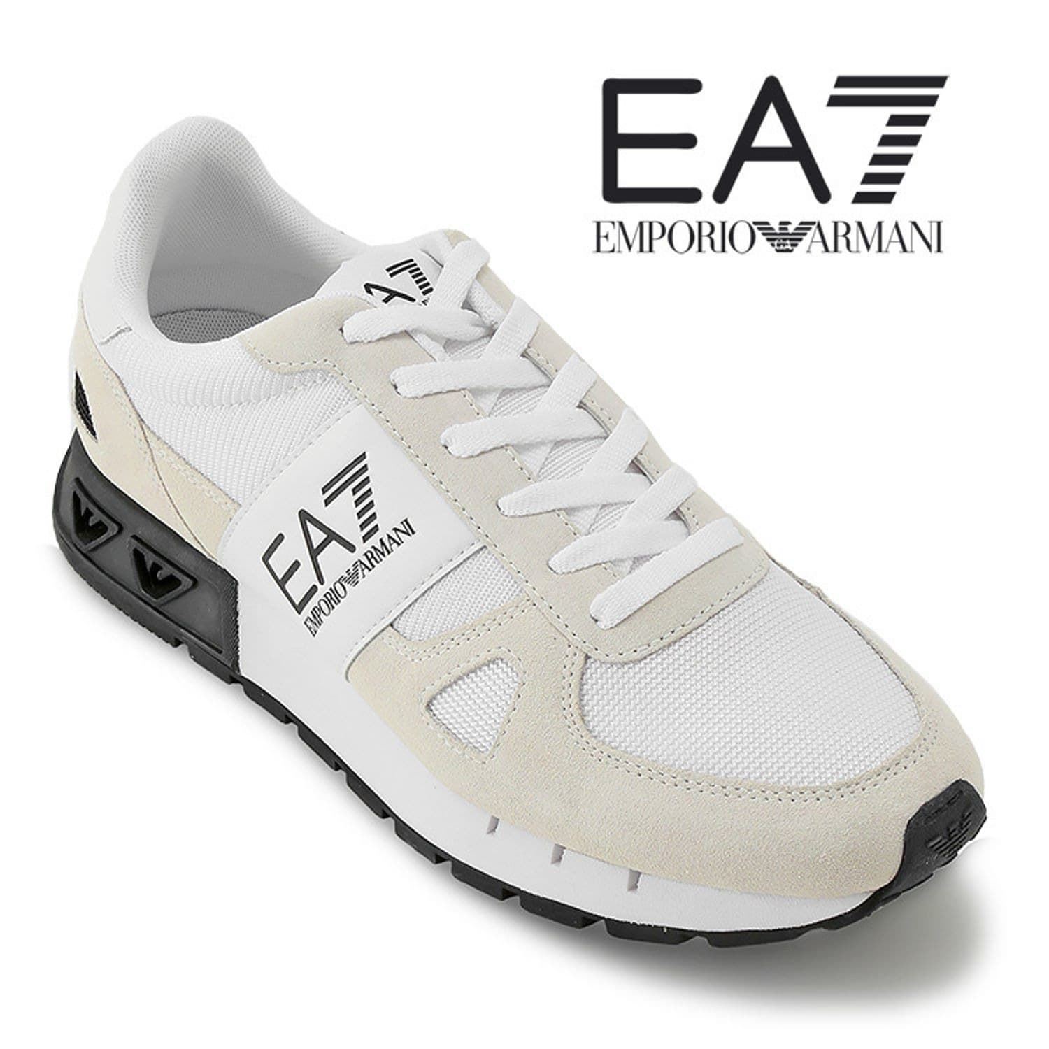 Zapatillas Emporio Armani EA7 X8X151 XK354 S271 WHITE/BLACK - Imagen 2