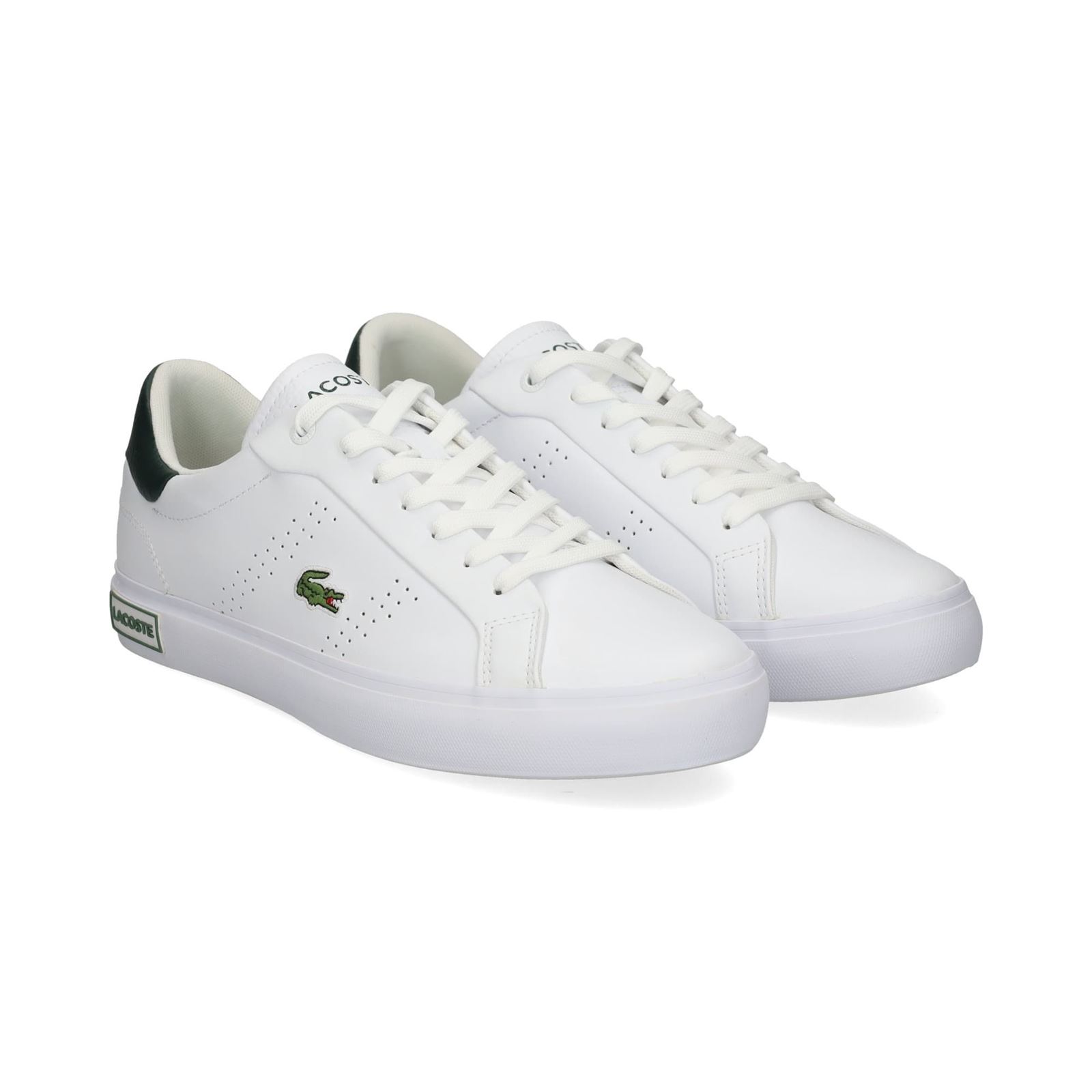 Zapatillas Lacoste Powercourt 2.0 47SMA0110 1R5 wht/ dk grn - Imagen 1